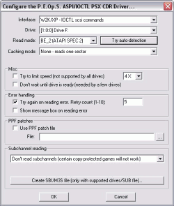 ePSXe - nastavení CD-ROM